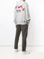 Comme Des Garcons Play - Felpa con Zip E Logo - immagine 2