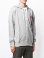 Comme Des Garcons Play - Felpa con Zip E Logo - immagine 3