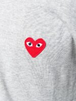Comme Des Garcons Play - Felpa con Zip E Logo - immagine 5