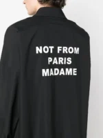 Drôle De Monsieur - Giacca con Bottoni Not From Paris 'la Veste Nfpm' Black - immagine 5