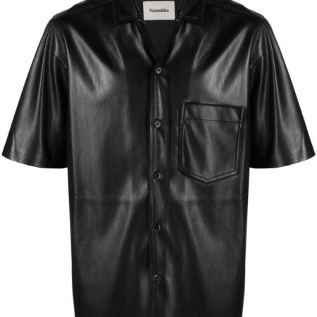 Nanushka - Camicia di Pelle 'camp'