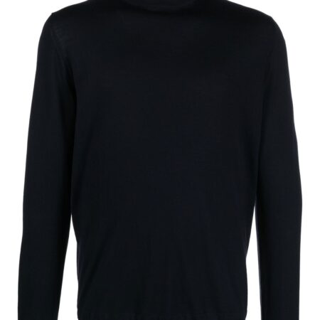 Goes Botanical - Blue Roll Neck Knit Blue