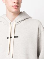 Jil Sander - Felpa con Cappuccio E Logo - immagine 3