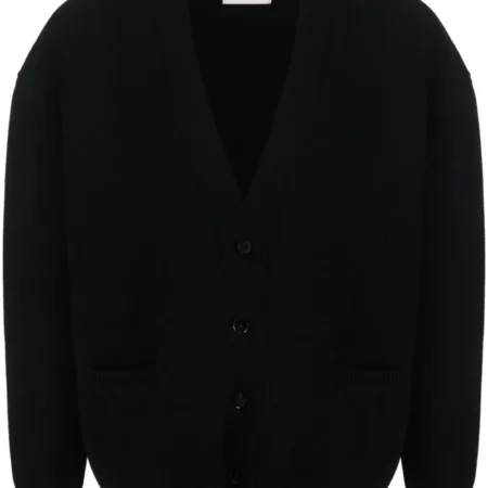 Laneus - Cardigan Nero di Lana