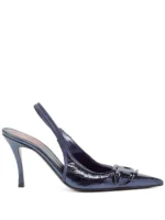 Diesel - Scarpa con Il Tacco D-venus 80mm Leather Pumps