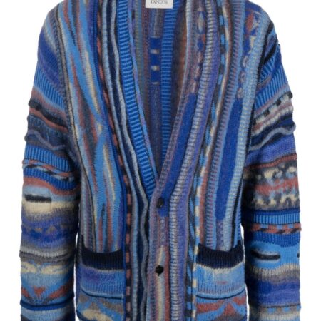 Laneus - Cardigan Jacquard Mohair