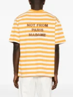 Drôle De Monsieur - T-shirt ' Le T-shirt Slogan Rayé' - immagine 3