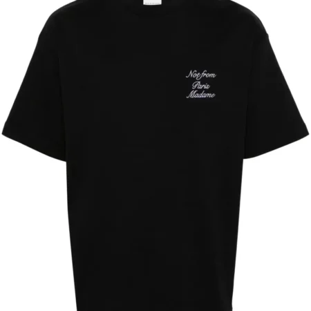 Drôle De Monsieur - T-shirt ' Le T-shirt Slogan Cursive ' Black