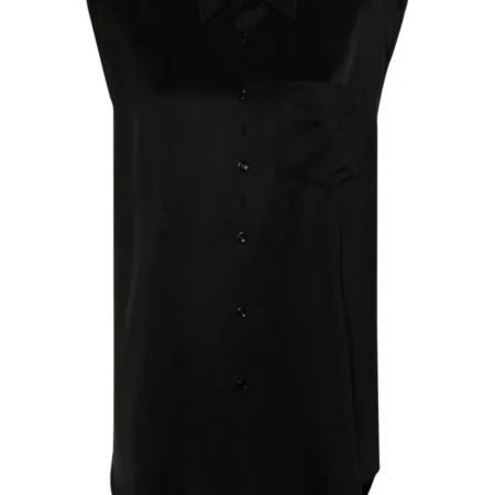 MM6 Maison Margiela - Camicia Nera Senza Maniche