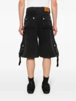 Untitled Artworks - Cargo Wide Shorts Black - immagine 3