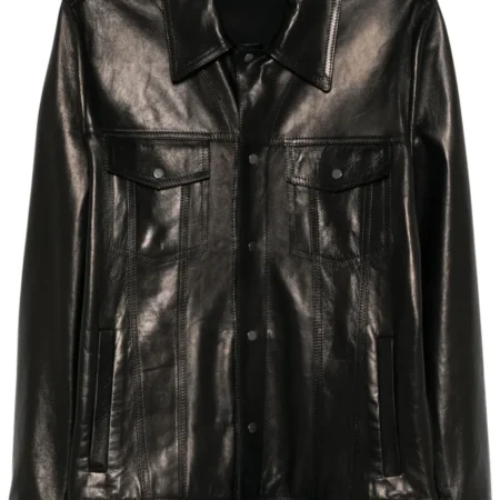 SALVATORE SANTORO - Leather Shirt Jacket