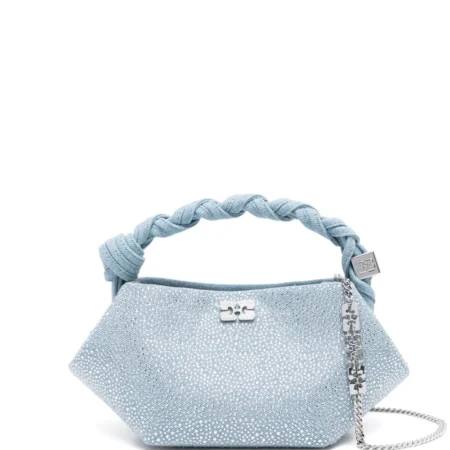Ganni - Bou Bag Mini Denim Strass