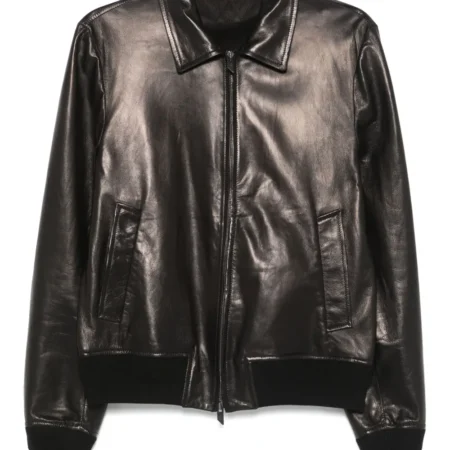 SALVATORE SANTORO - Leather bomber jacket