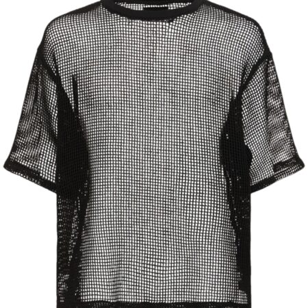 4S DESIGNS - T-shirt Loose in Cotone a Rete