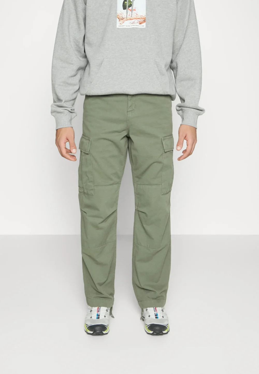 Carhartt WIP - Regular Cargo Pant Dollar Green ( Garment Dyed ) - immagine 2