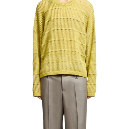 Paura - Efesto Crewneck Sweater Mustard