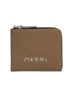 Marni - Logo Embroidered Leather Card Holder