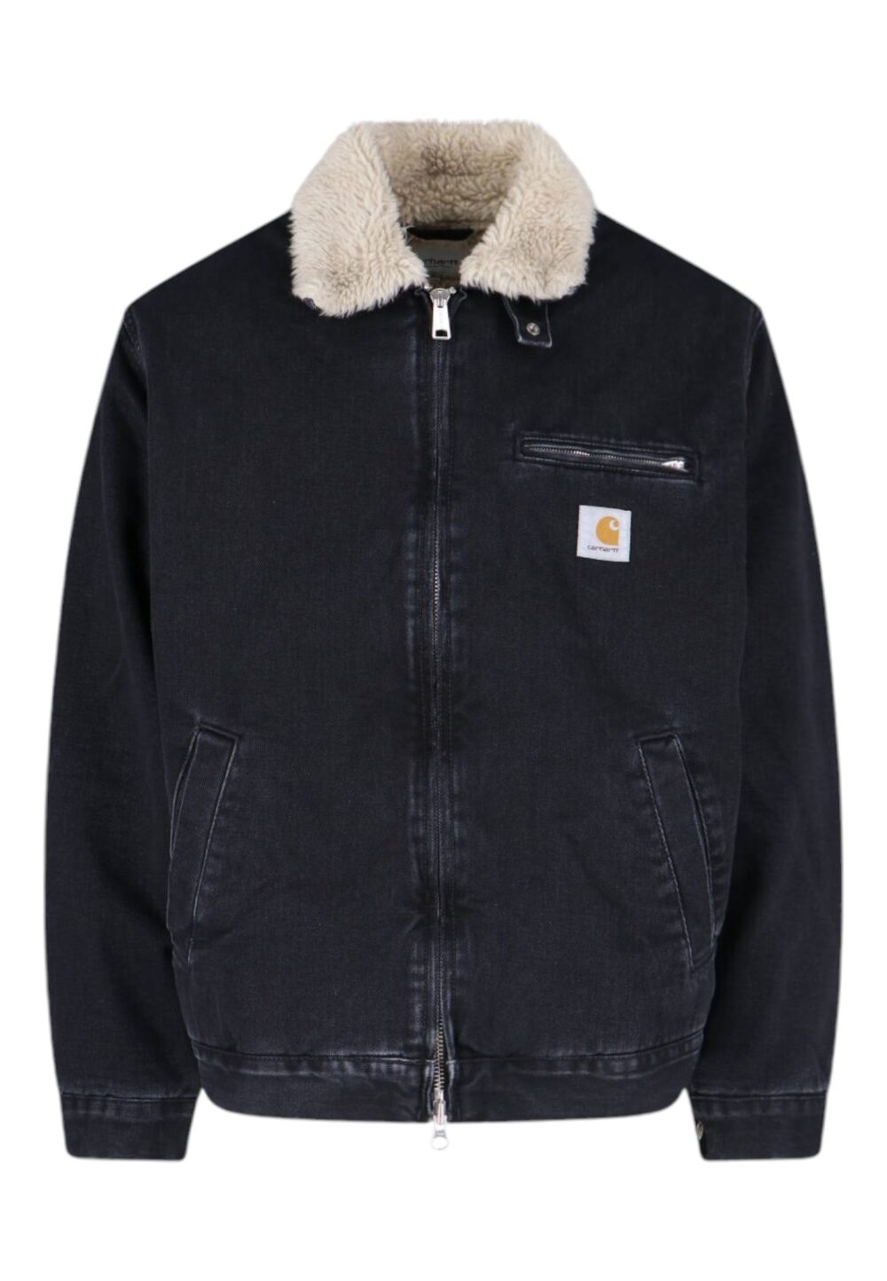 Carhartt WIP - Herald Jacket Black Stone Washed - immagine 1