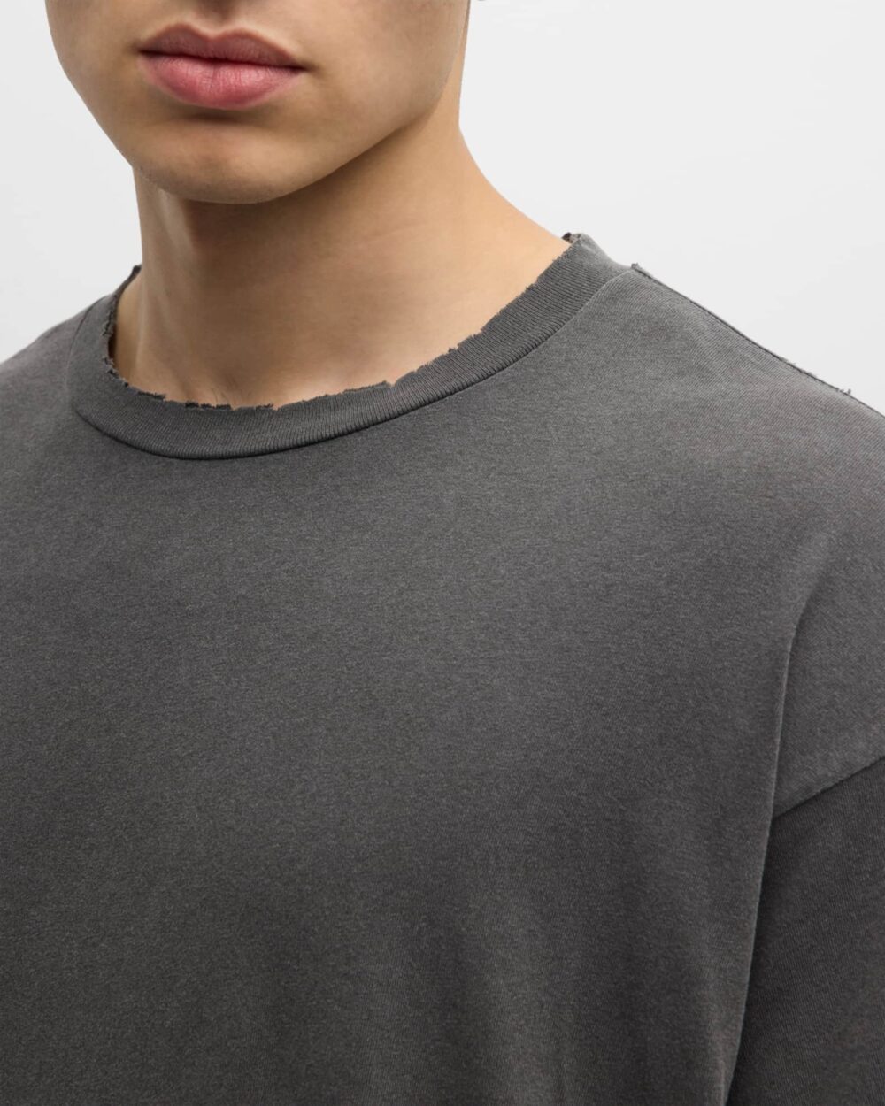 John Elliot - T-shirt Cropped Vintage Black - immagine 4